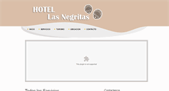 Desktop Screenshot of lasnegritashotel.com