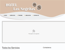 Tablet Screenshot of lasnegritashotel.com